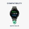 Комплект от 2 каишки Kwmobile за Garmin Venu 3S, черен/сив, силикон, KWM0000254G001C