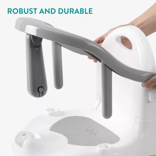 Scaun baie bebelusi Navaris, 6-16 luni, 32x32x28 cm, stabil, albastru, plastic