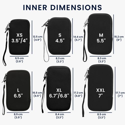 Универсален калъф за телефон Kwmobile, размер L - 6,5 инча, многоцветен, неопрен, KWM000007UJ169C