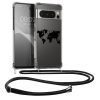 Калъф Kwmobile за Google Pixel 8 Pro, прозрачен/черен, силикон, KWM0000208S003C