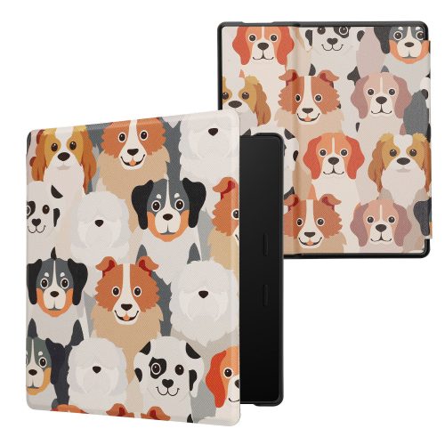 Калъф Kwmobile за Amazon Kindle Oasis 10, многоцветен, екологична кожа, KWM000010AE058C