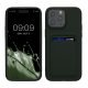 Калъф Kwmobile за Apple iPhone 15 Pro Max, тъмно зелен, силикон, KWM000020EP004C