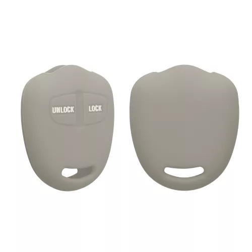 Капак за автомобилен ключ Kwmobile за Mitsubishi 2 бутона, сив, силикон, KWM000008JC004C