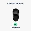 Капак за автомобилен ключ Kwmobile за Tesla Model X, сив, силикон, KWM0000093Z002C