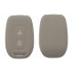 Капак за автомобилен ключ Kwmobile за Dacia/Renault 2 бутона, сив, силикон, KWM000012VM004C