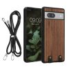 Калъф Kwmobile за Google Pixel 7a, кафяв, дърво, KWM000020JW001C