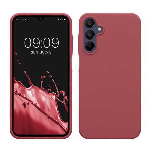 Калъф Kwmobile за Samsung Galaxy A15 5G, тъмно розов, силикон, KWM000021MF011C