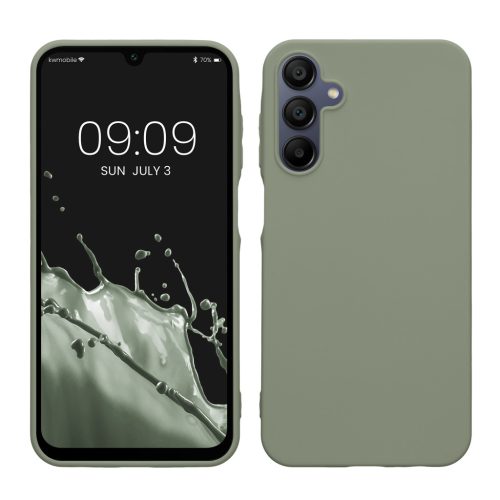 Kwmobile калъф за Samsung Galaxy A15 5G, светло зелен, силиконов, KWM000021MH009C
