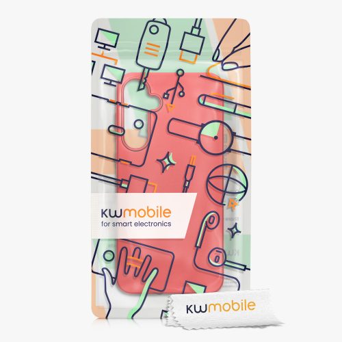 Калъф Kwmobile за Samsung Galaxy A55, червен, силикон, KWM000021MI003C