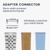 Комплект от 4 адаптера за монтиране на каишка Kwmobile 18 mm за Fitbit Charge 6/Charge 5, сребро/злато, стомана, KWM0000255G002C