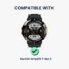 Комплект от 4 Kwmobile 22 мм адаптери за щипка за каишка за Amazfit T-Rex 2, сребрист/черен, стомана, KWM0000255K001C