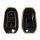 Капак за автомобилен ключ Kwmobile за Opel 3 бутона - Keyless Go, черен/златен, силикон, KWM0000256D001C