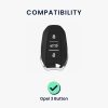Капак за автомобилен ключ Kwmobile за Opel 3 бутона - Keyless Go, зелен/златен, силикон, KWM0000256D002C
