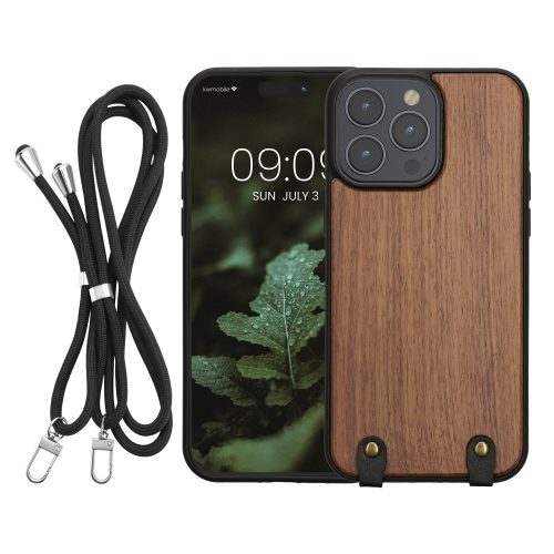 Калъф Kwmobile за Apple iPhone 14 Pro Max, кафяв, дърво, KWM000022PF001C