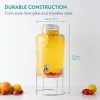 Dozator bauturi Navaris, 8L, cu stand metalic si robinet inox, sticla, NAV0000111Q002C