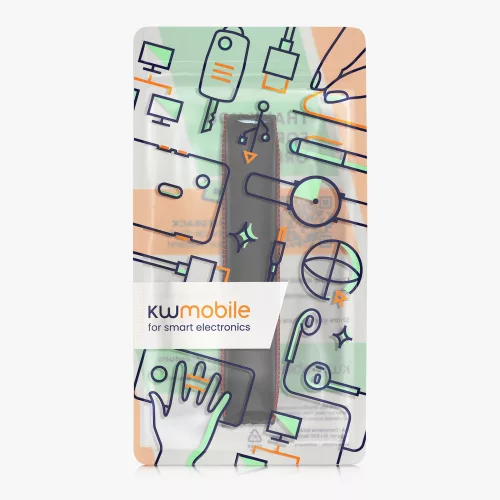Каишка за слушалки Kwmobile за Kingston HyperX Cloud Alpha, черна, еко кожа, KWM0000256Q001C