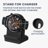 Докинг стойка Kwmobile за Huawei Watch 3/Watch 3 Pro/Watch GT3, Черен, Силикон, KWM0000257D001C