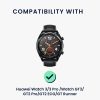 Докинг стойка Kwmobile за Huawei Watch 3/Watch 3 Pro/Watch GT3, Черен, Силикон, KWM0000257D001C