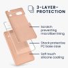 Калъф Kwmobile за Google Pixel 6a, кремав, силикон, KWM000015FZ057C