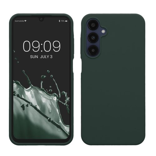 Kwmobile калъф за Samsung Galaxy A25, тъмнозелен, силиконов, KWM000021MV012C