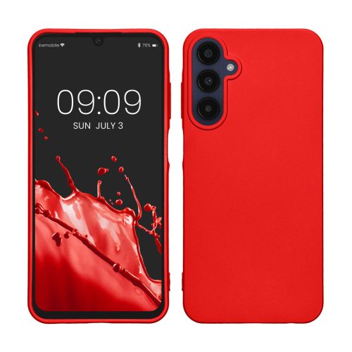 Kwmobile калъф за Samsung Galaxy A25, червен, силиконов, KWM000021MZ003C