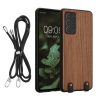 Kwmobile Кейс за Samsung Galaxy A52/Galaxy A52 5G/Galaxy A52s 5G, Кафяв, Дървен/Силиконов, KWM000021NY001C