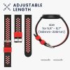 Каишка Kwmobile за Xiaomi Mi Watch Color Sport/S1 Active, Черен/Червен, Силикон, KWM0000258B001C