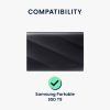 Защитен капак Kwmobile за Samsung Portable SSD T9, тъмно син, силикон, KWM0000258G002C