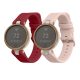 Комплект от 2 каишки Kwmobile за Garmin Lily Sport, червен/розов, силикон, KWM000018RG006C