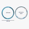 Kwmobile Dial Frame за Samsung Galaxy Watch 6 Classic, син, алуминий, KWM0000259B002C