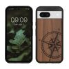 Kwmobile калъф за Google Pixel 8a, кафяв, дърво/силикон, KWM000020KV001C