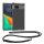 Kwmobile калъф с връзка за връзка за Google Pixel 8a, прозрачен/черен, силиконов, KWM000020KZ001C