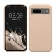 Kwmobile калъф за Google Pixel 8a, кремав, силиконов, KWM000020LB003C