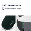 Калъф за слушалки Kwmobile за Tozo Golden X1, тъмно зелен, силикон, KWM0000259S002C