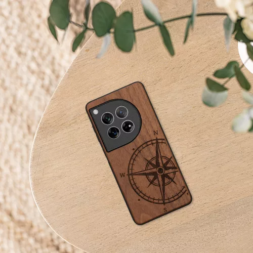 Калъф Kwmobile за OnePlus 12, кафяв, дърво, KWM000022QB001C