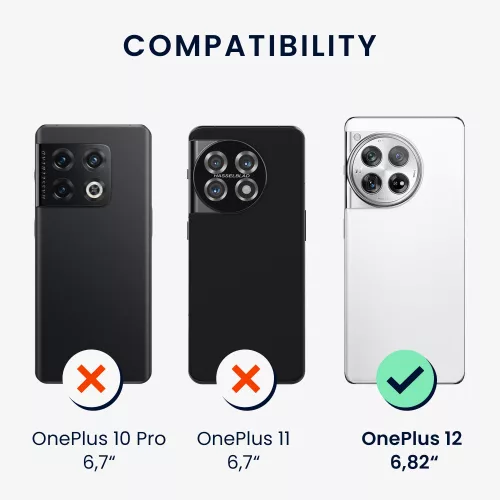 Калъф Kwmobile за OnePlus 12, кафяв, дърво, KWM000022QB001C