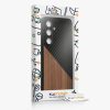 Калъф Kwmobile за Samsung Galaxy S24, кафяв/черен, дърво, KWM000021OQ001C