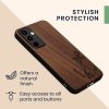 Калъф Kwmobile за Samsung Galaxy A55, кафяв, дърво, KWM000021PL004C