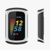 Комплект от 2 калъфа Kwmobile за Fitbit Charge 6/Charge 5, черен/сребрист, силикон, KWM0000144U005C
