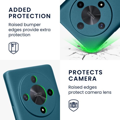 Калъф Kwmobile за Honor Magic6 Lite/X9b, син, силикон, KWM000020LH001C