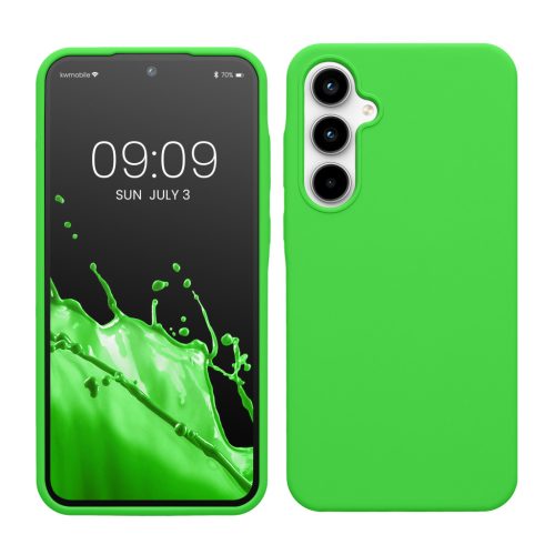 Kwmobile калъф за Samsung Galaxy A35, зелен, силиконов, KWM000021PA009C
