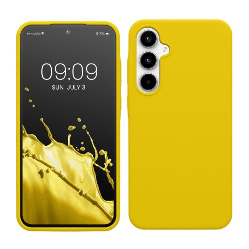 Kwmobile калъф за Samsung Galaxy A35, жълт, силиконов, KWM000021PA010C