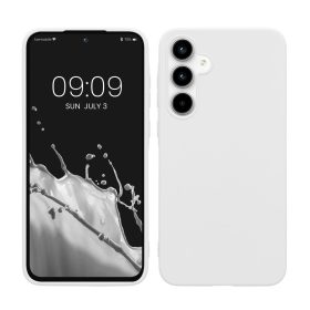   Калъф Kwmobile за Samsung Galaxy A35, бял, силикон, KWM000021PB002C