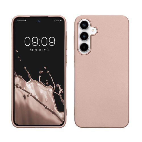 Калъф Kwmobile за Samsung Galaxy A35, розов, силикон, KWM000021PC001C