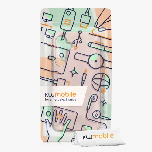 Калъф Kwmobile за Samsung Galaxy A35, розов, силикон, KWM000021PC001C