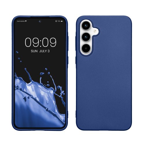 Калъф Kwmobile за Samsung Galaxy A35, син, силикон, KWM000021PC002C