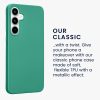 Калъф Kwmobile за Samsung Galaxy A35, зелен, силикон, KWM000021PC004C