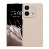 Калъф Kwmobile за Xiaomi Redmi Note 13, крем, силикон, KWM000020LK002C