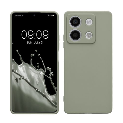 Калъф Kwmobile за Xiaomi Redmi Note 13, зелен, силикон, KWM000020LK003C