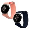 Комплект от 2 каишки Kwmobile за Google Pixel Watch 2/Pixel Watch, тъмно син/розов, найлон, KWM000025BF002C
